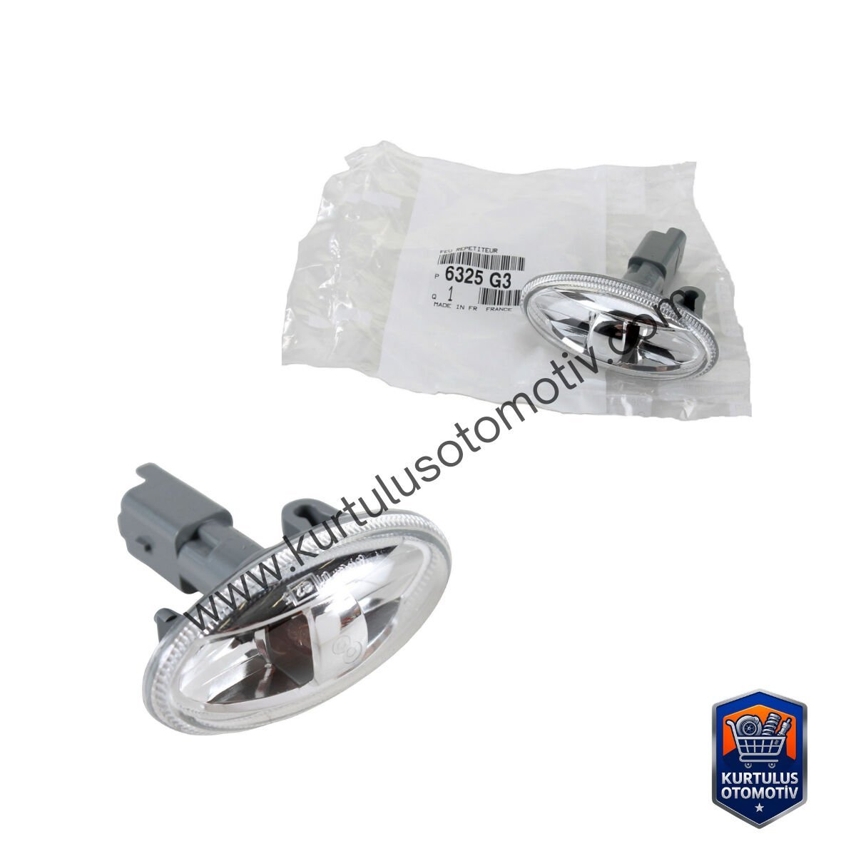 PEUGEOT 206 (1999-2012) ÇAMURLUK SİNYALİ ŞEFFAF (ORİJİNAL)  |6325.74