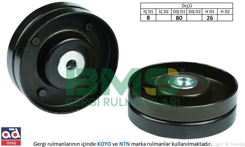 Boxer/Jumper 2.5 TD V Kayış Gergi Rulmanı | BMS009