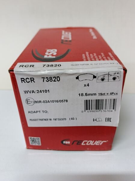 FREN DİSK BALATA ÖN PARTNER-BERLİNGO  M59  02-08<  RCR73820